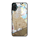 Cat and Butterfly Cartoon Samsung Galaxy A07 Case OV11191