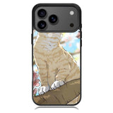 Cat and Butterfly Cartoon iPhone 17 Pro Case RC11191