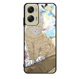Cat and Butterfly Cartoon Motorola Moto G Stylus 5G 2024 Case OV11191