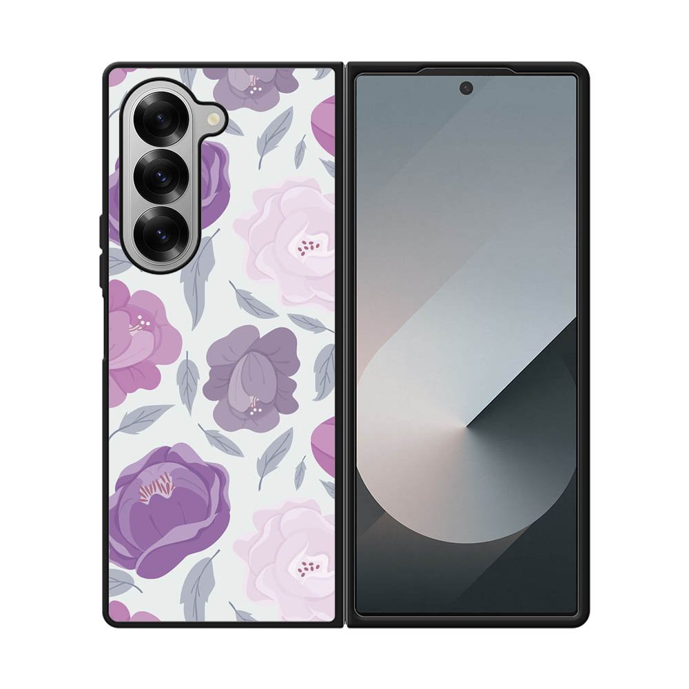 Floral Flower Purple Samsung Galaxy Z Fold 7 5G Case QC11089