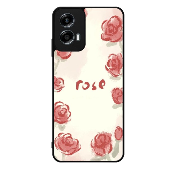 Rose Aesthetic Painting Motorola Moto G Play 2024 Case OV11015