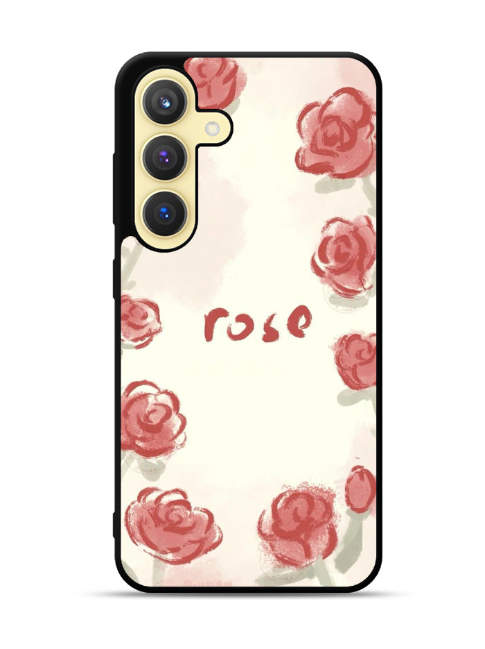 Rose Aesthetic Painting Samsung Galaxy S25 5G Case OV11015