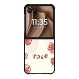 Rose Aesthetic Painting Motorola Moto RAZR Plus 2025 Case OV11015