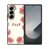 Rose Aesthetic Painting Samsung Galaxy Z Fold 7 5G Case QC11015