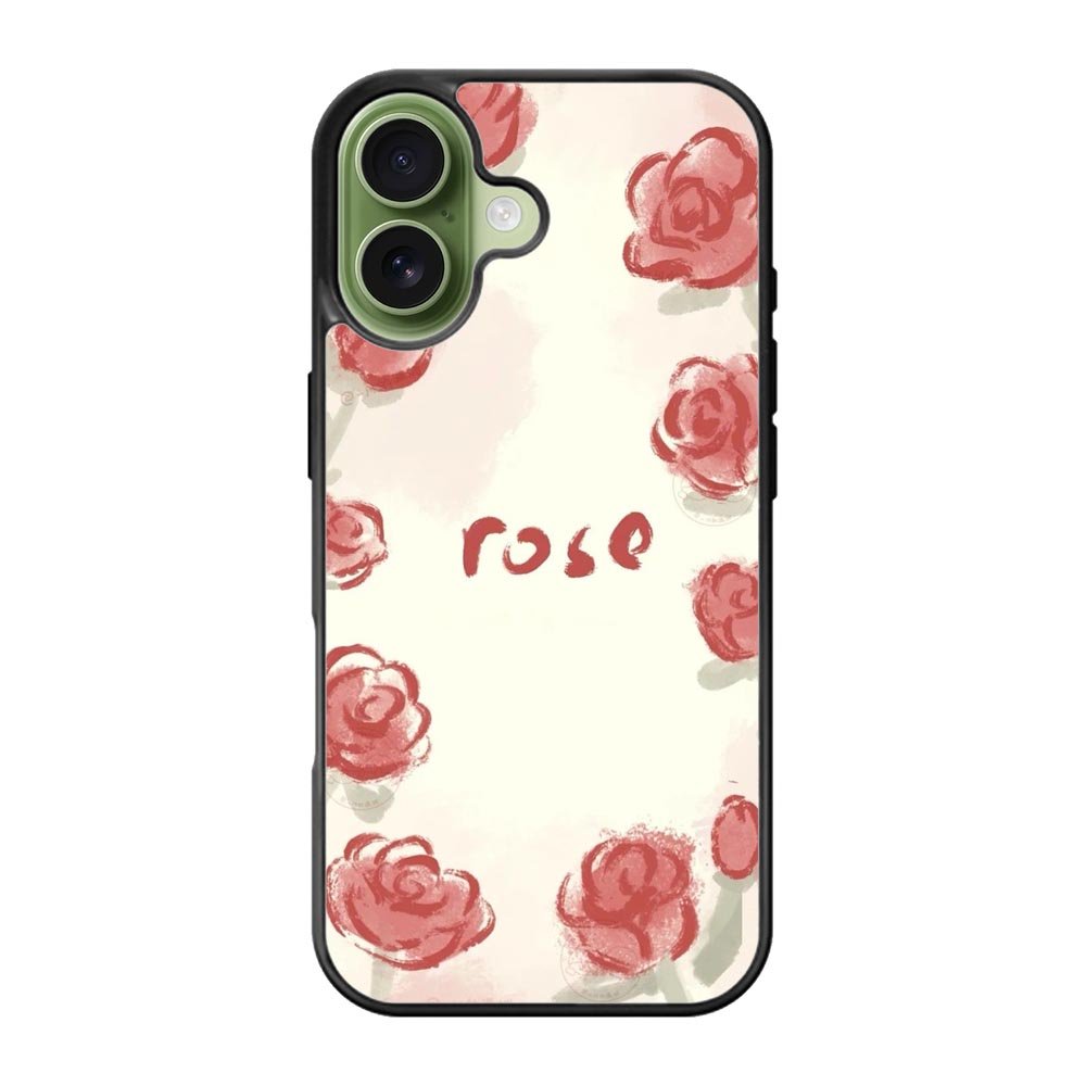 Rose Aesthetic Painting iPhone 17 Case QC11015