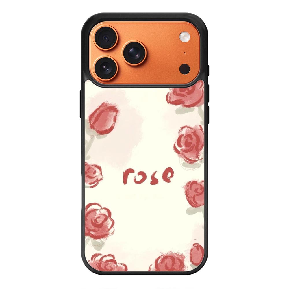 Rose Aesthetic Painting iPhone 17 Pro Max Case QC11015