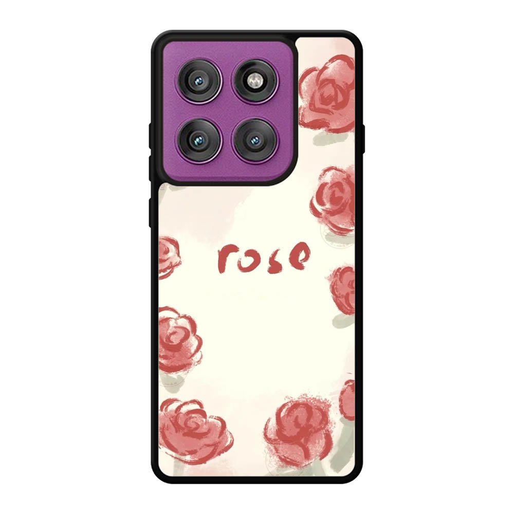 Rose Aesthetic Painting Motorola Moto Edge 60 Pro Case QC11015
