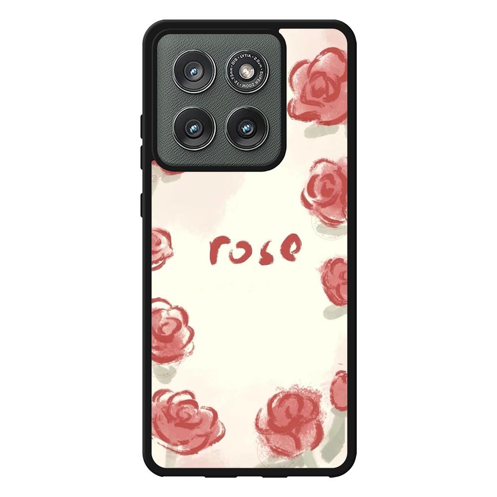 Rose Aesthetic Painting Motorola Moto Edge 2025 Case QC11015