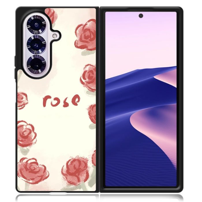 Rose Aesthetic Painting Samsung Galaxy Z Fold 7 Case OV11015