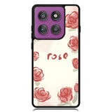 Rose Aesthetic Painting Motorola Moto Edge 2025 | Moto Edge 60 Fusion | Moto Edge 60 Pro Case OV11015