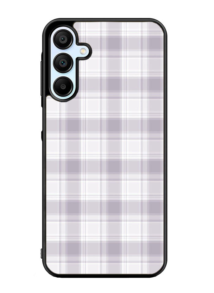Grid Line Aesthetic Soft Purple Samsung Galaxy A15 5G Case OV11103
