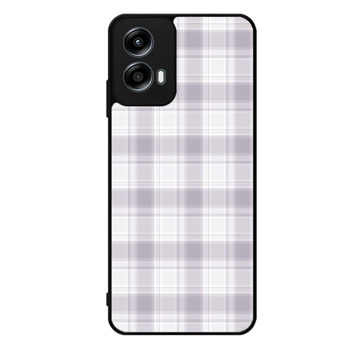 Grid Line Aesthetic Soft Purple Motorola Moto G Play 2024 Case OV11103
