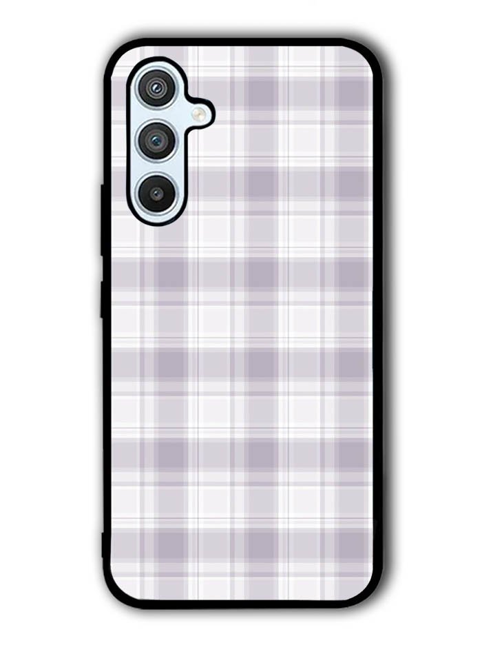 Grid Line Aesthetic Soft Purple Samsung Galaxy A54 5G Case OV11103