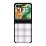 Grid Line Aesthetic Soft Purple Motorola Moto RAZR 2025 Case OV11103