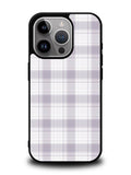 Grid Line Aesthetic Soft Purple iPhone 16 Pro Case OV11103