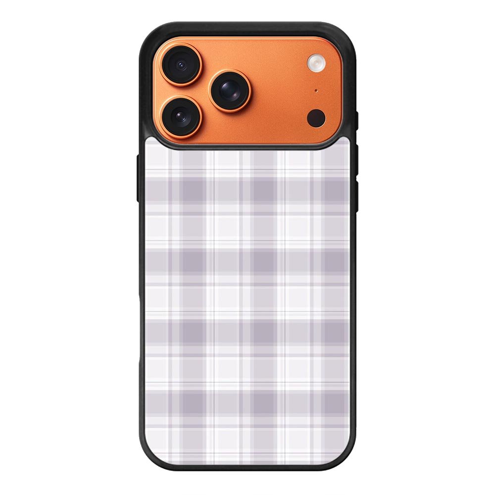 Grid Line Aesthetic Soft Purple iPhone 17 Pro Max Case QC11103