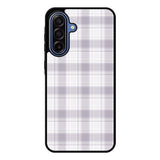 Grid Line Aesthetic Soft Purple Samsung Galaxy A17 Case QC11103