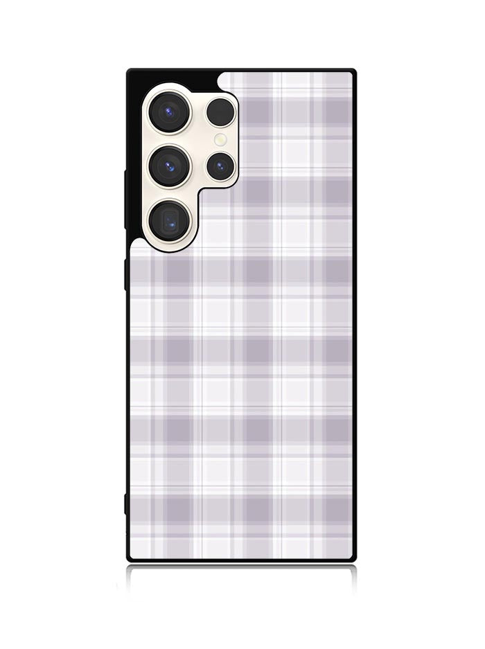 Grid Line Aesthetic Soft Purple Samsung Galaxy S23 Ultra 5G Case QC11103