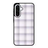 Grid Line Aesthetic Soft Purple Samsung Galaxy A36 5G Case RC11103