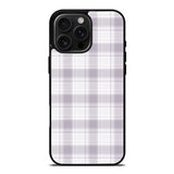 Grid Line Aesthetic Soft Purple iPhone 16 Pro Case OV11103