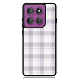 Grid Line Aesthetic Soft Purple Motorola Moto Edge 2025 | Moto Edge 60 Fusion | Moto Edge 60 Pro Case OV11103