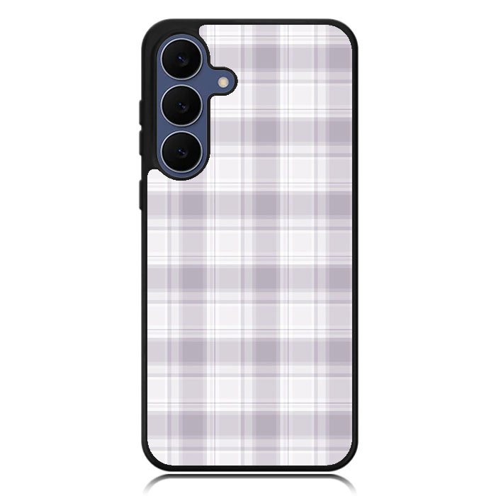 Grid Line Aesthetic Soft Purple Samsung Galaxy S25 FE Case OV11103