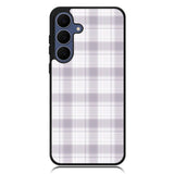 Grid Line Aesthetic Soft Purple Samsung Galaxy S25 FE Case OV11103