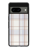Grid Aesthetic Soft Brown Google Pixel 8A Case QC11102