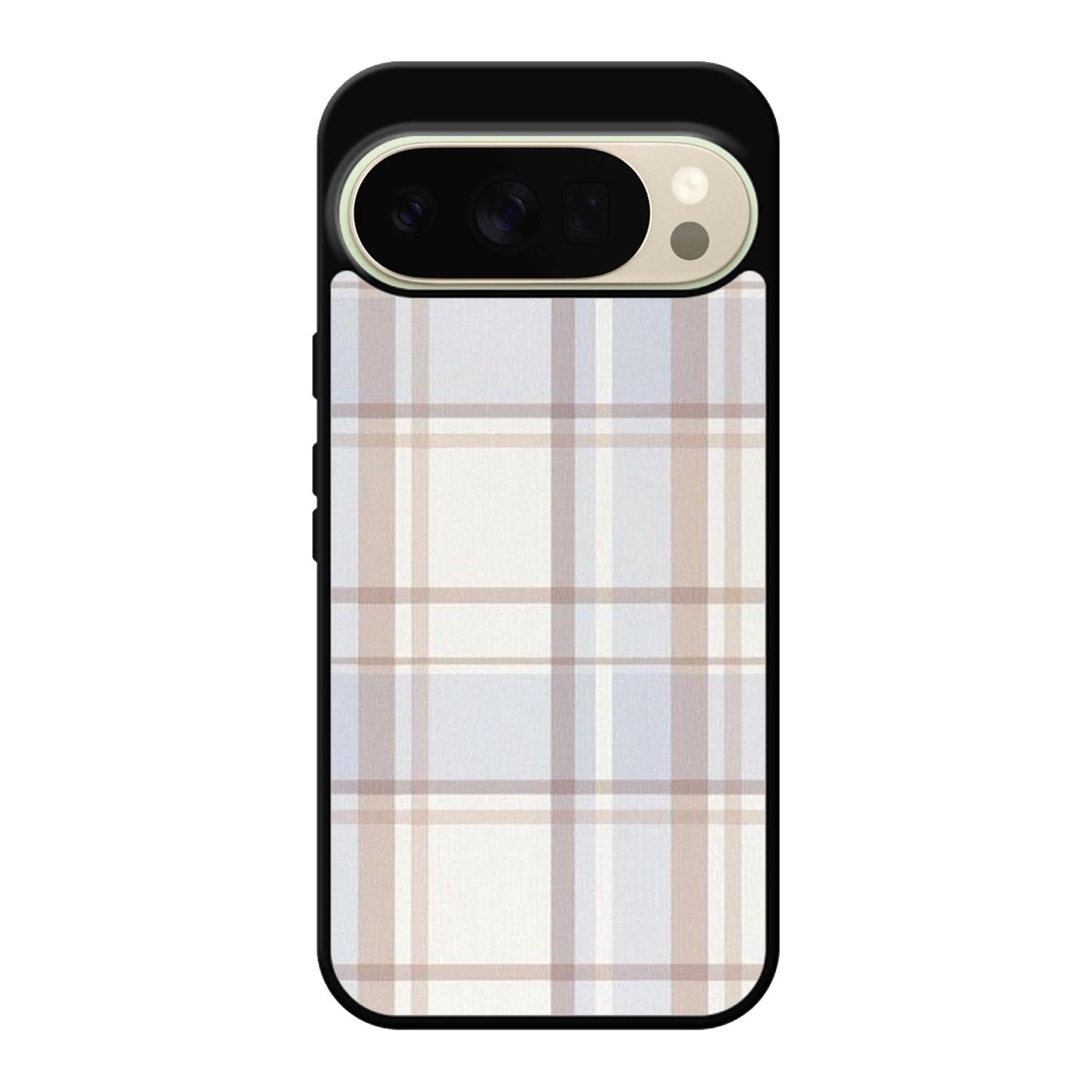 Grid Aesthetic Soft Brown Google Pixel 10 Pro XL Case OV11102
