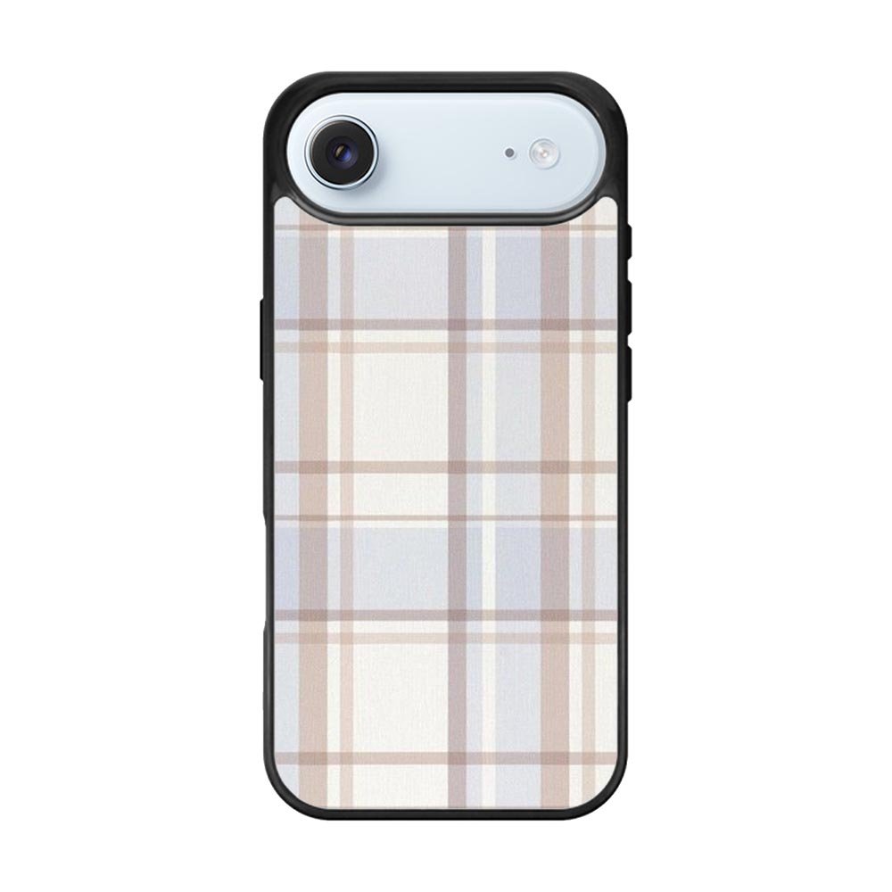 Grid Aesthetic Soft Brown iPhone Air Case OV11102