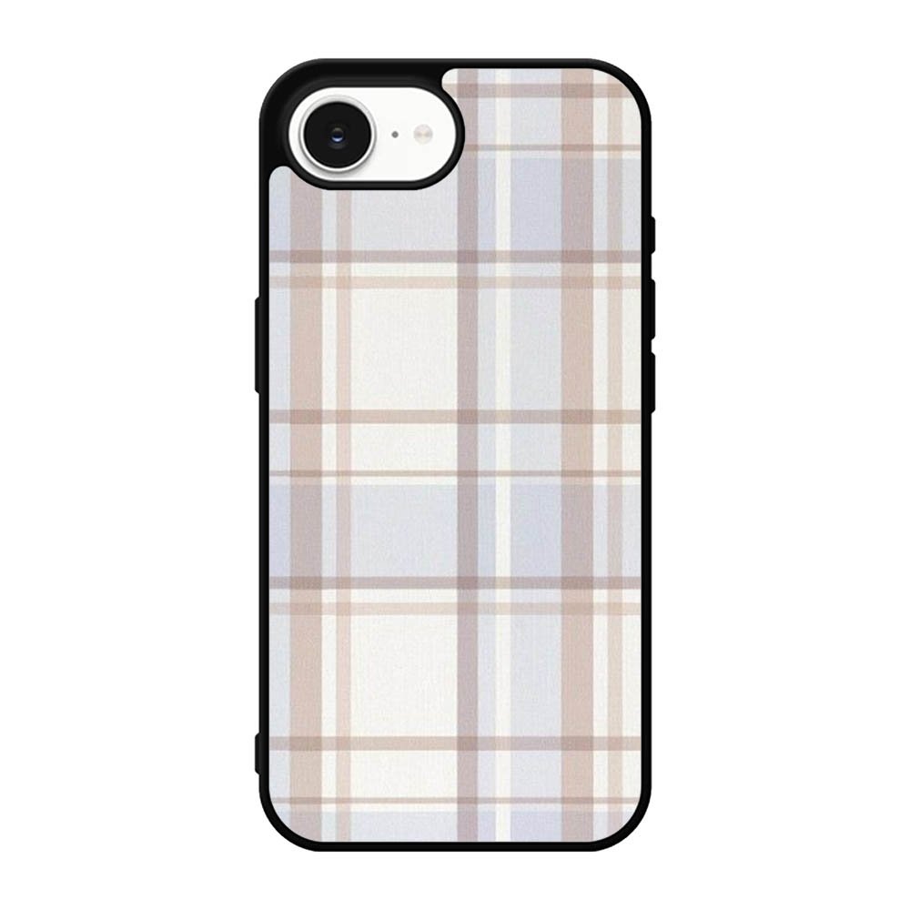 Grid Aesthetic Soft Brown iPhone 17e Case OV11102
