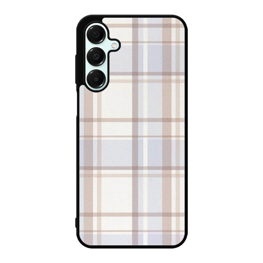Grid Aesthetic Soft Brown Samsung Galaxy A16 Case OV11102