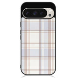 Grid Aesthetic Soft Brown Google Pixel 9 | Pixel 9 Pro Case OV11102