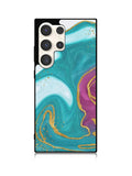 Marble Green and Purple Samsung Galaxy S25 Ultra 5G Case QC10963