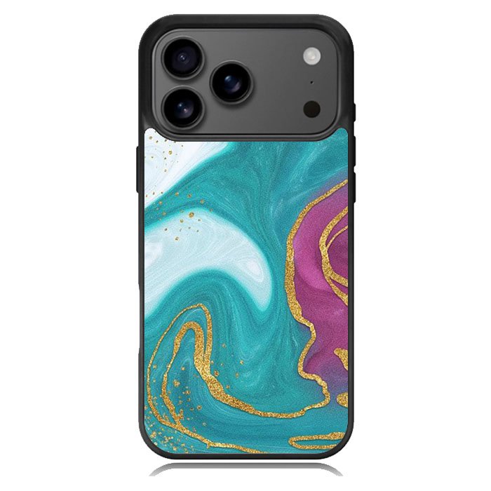 Marble Green and Purple Samsung Galaxy S26 Case OV10963