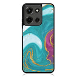 Marble Green and Purple Motorola Moto G 5G 2025 Case OV10963