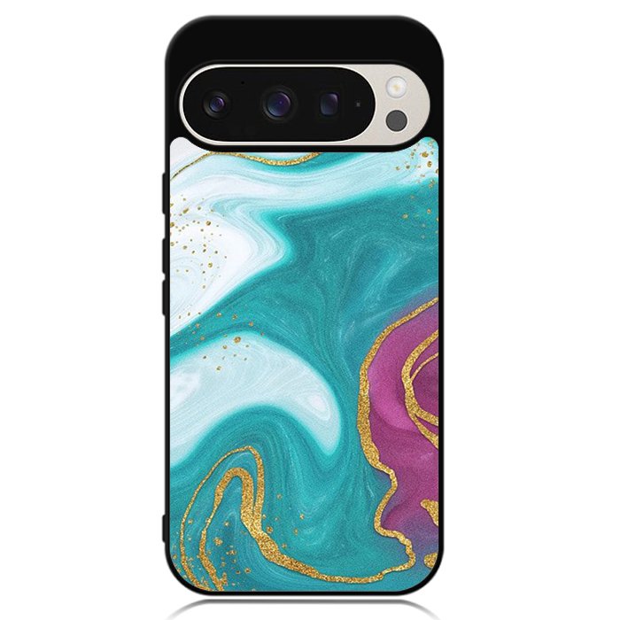 Marble Green and Purple Google Pixel 9 | Pixel 9 Pro Case OV10963