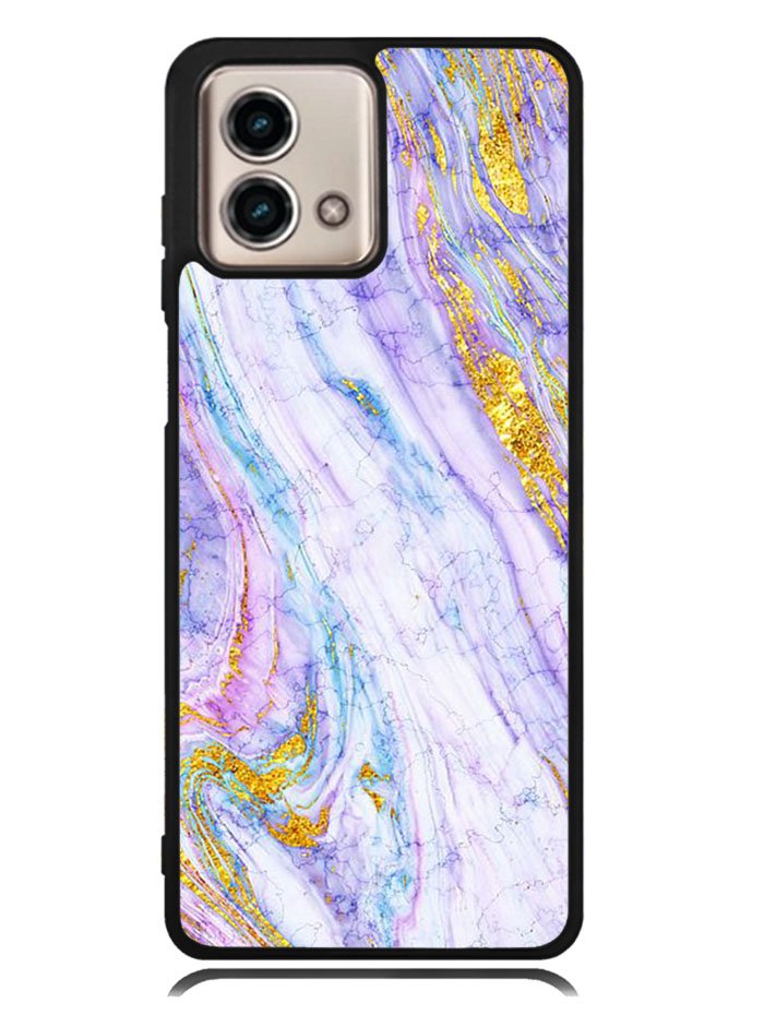 Marble Purple Gold Soft Motorola Moto G Stylus 5G 2023 Case OV10965