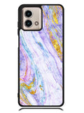 Marble Purple Gold Soft Motorola Moto G Stylus 5G 2023 Case OV10965