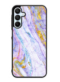 Marble Purple Gold Soft Samsung Galaxy A35 5G Case OV10965