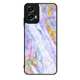Marble Purple Gold Soft Motorola Moto G Play 2024 Case OV10965