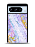 Marble Purple Gold Soft Google Pixel 8 Pro Case QC10965