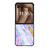 Marble Purple Gold Soft Motorola Moto RAZR Plus 2025 Case OV10965