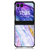 Marble Purple Gold Soft Motorola Moto Razr Plus 2024 , Moto Razr+ 2024 Case OV10965