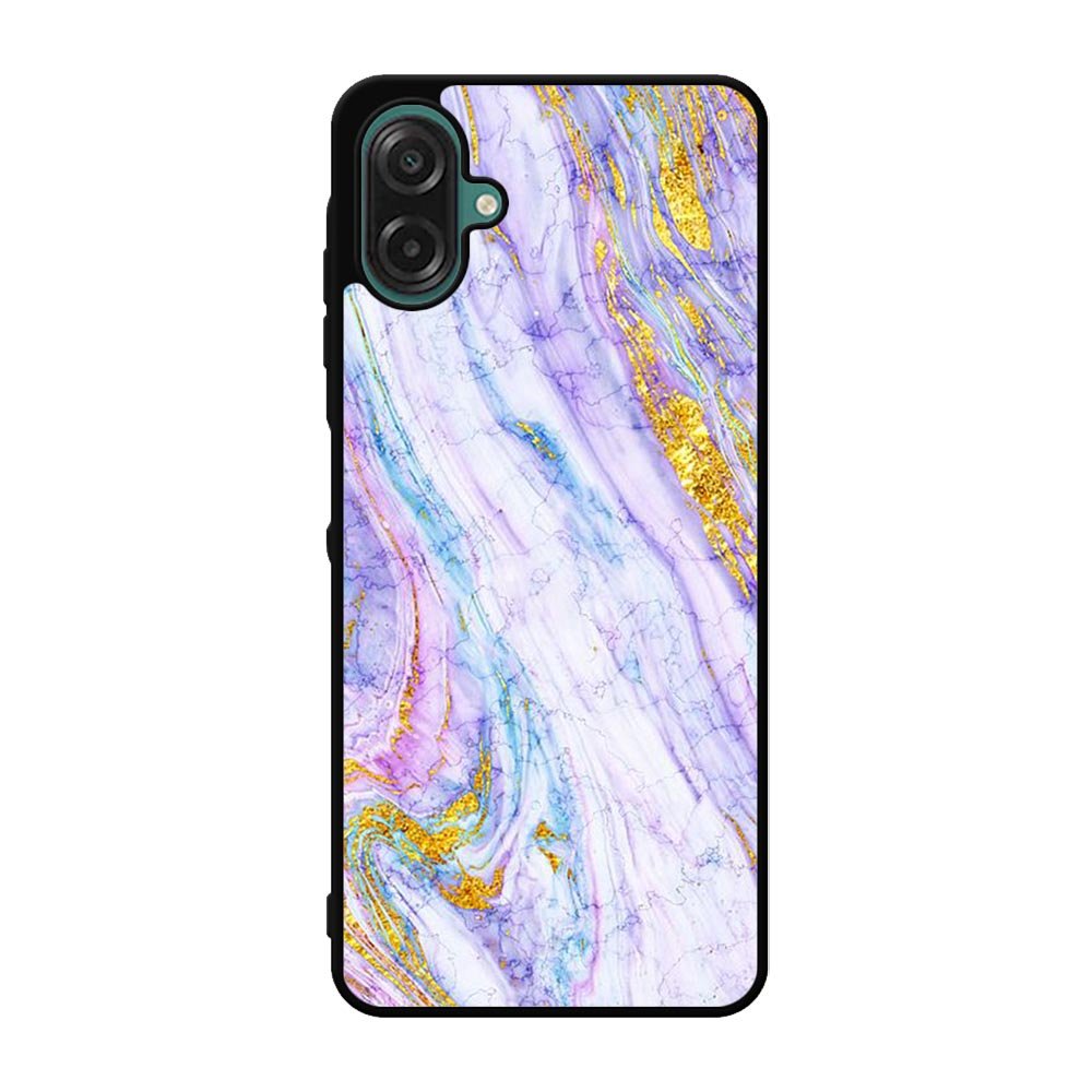 Marble Purple Gold Soft Samsung Galaxy A07 Case QC10965