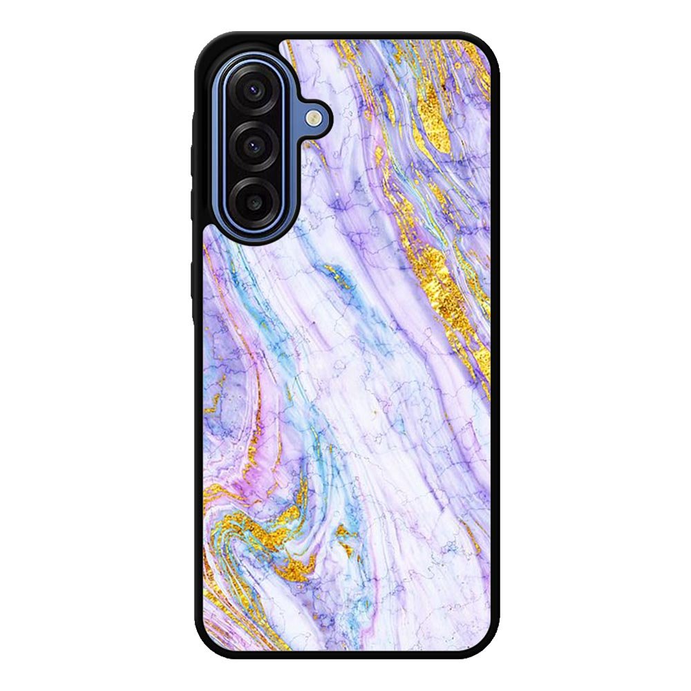 Marble Purple Gold Soft Samsung Galaxy A17 Case QC10965