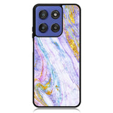 Marble Purple Gold Soft Motorola Moto G Stylus 5G 2025 Case OV10965