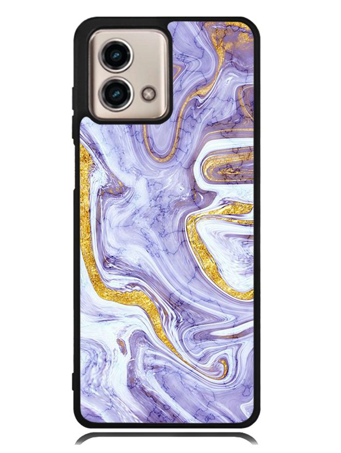 Beautifull Marble Purple and Gold Motorola Moto G Stylus 5G 2023 Case OV11157