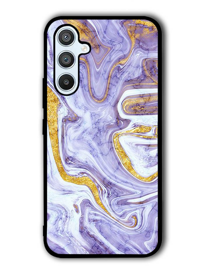 Beautifull Marble Purple and Gold Samsung Galaxy A14 5G Case QC11157