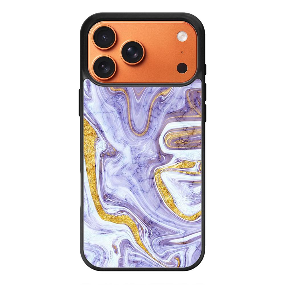 Beautifull Marble Purple and Gold iPhone 17 Pro Max Case OV11157